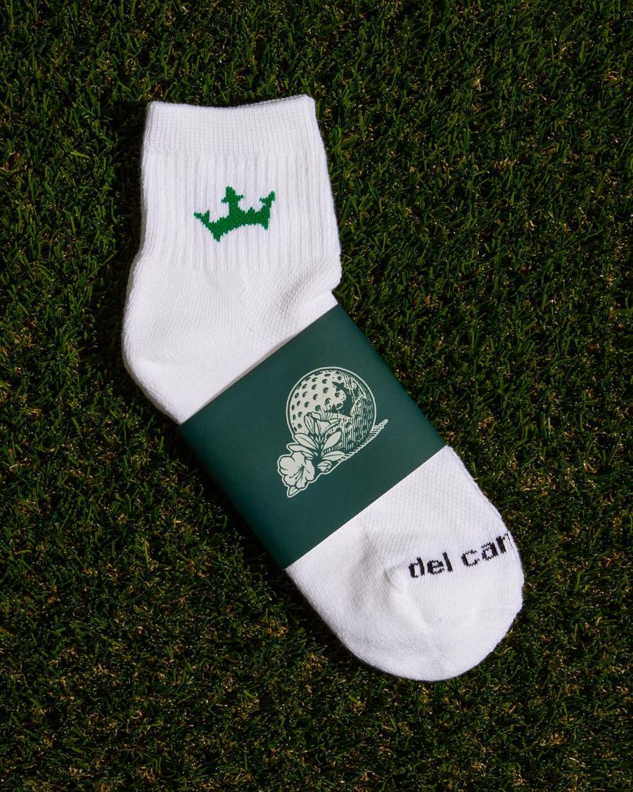 Custom DraftKings logo golf socks by Del Campo