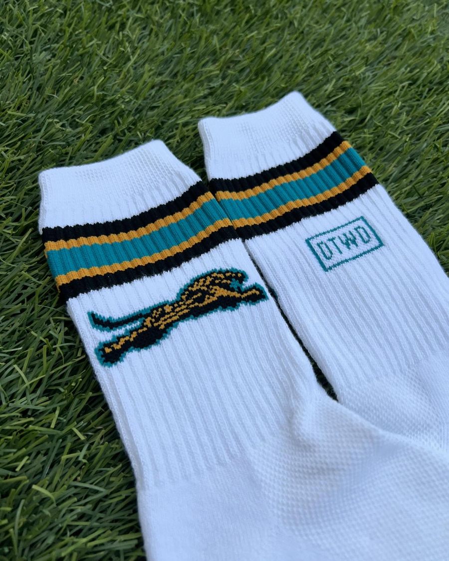 Custom DTWD logo golf socks by Del Campo