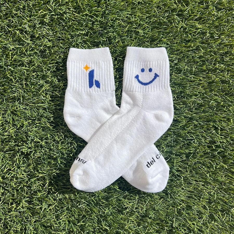 Custom Horschel Family Foundation logo golf socks by Del Campo